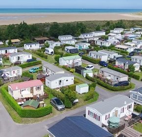 Vue sur les locations camping Des Dunes dans le Nord pres de dunkerque